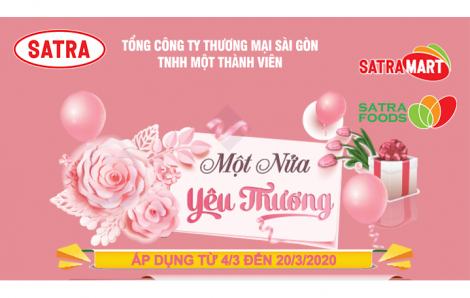 Hệ thống bán lẻ SATRA thực hiện chương trình khuyến mại: Một nửa yêu thương