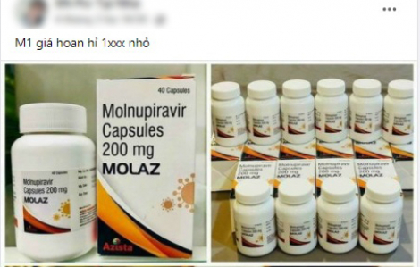 Thuốc Molnupiravir bán tràn lan trên mạng, cần là có