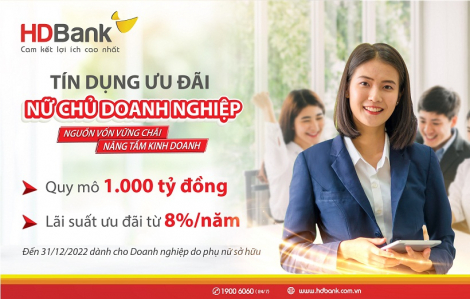 Đón 8/3, HDBank dành hơn 1.000 tỷ đồng ưu đãi lãi suất và hàng ngàn quà tặng đến khách hàng nữ