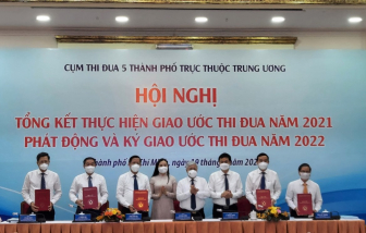 5 thành phố trực thuộc trung ương ký kết giao ước thi đua năm 2022