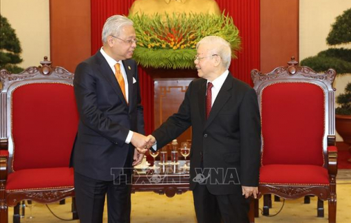 Tổng Bí thư Nguyễn Phú Trọng tiếp Thủ tướng Malaysia thăm chính thức Việt Nam