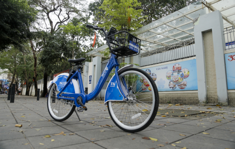 Cận cảnh xe đạp công cộng sắp cho thuê tại Hà Nội