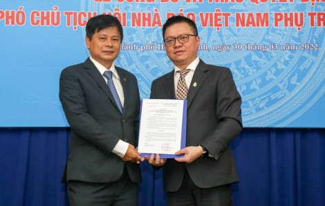 Nhà báo Trần Trọng Dũng giữ chức Phó chủ tịch Hội Nhà báo Việt Nam phụ trách phía Nam