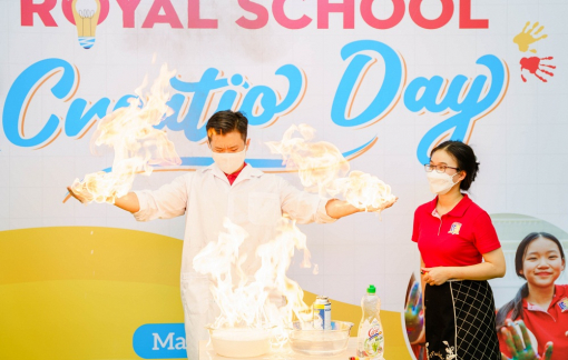 Tưng bừng ngày hội “Sáng tạo khoa học Creatio Day” tại Royal School