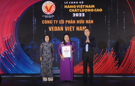 Vedan Việt Nam tiếp tục được vinh danh “Hàng Việt Nam chất lượng cao” năm 2022