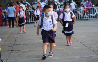 Học sinh lớp 1 - 6 ở Hà Nội quay lại trường