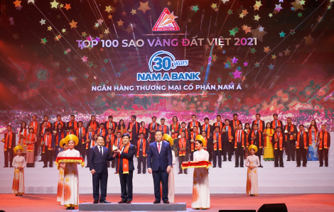 Nam A Bank được vinh danh giải thưởng Sao Vàng đất Việt 2021