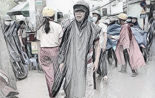 Kẻ đâm chết dân quân khi phân luồng giao thông ra đầu thú