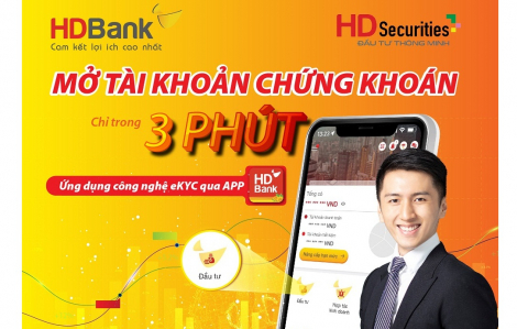 Đầu tư dễ dàng với tính năng mở tài khoản chứng khoán trên App HDBank