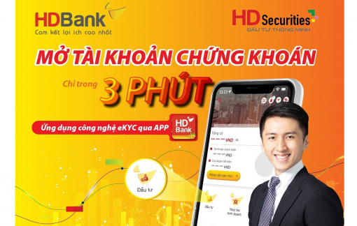 Đầu tư dễ dàng với tính năng mở tài khoản chứng khoán trên App HDBank