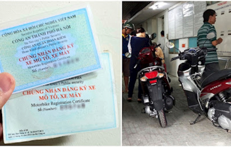 Người dân có thể đăng ký, bấm biển số xe máy ở công an xã, phường