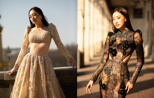 Hoa hậu Lương Thuỳ Linh gợi cảm với váy hở eo, xuyên thấu táo bạo