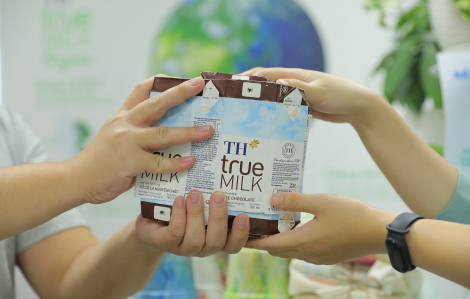 20 cửa hàng của TH true MILK thu gom vỏ hộp sữa, bảo vệ môi trường