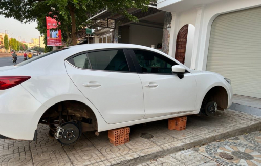 Người đàn ông trộm 4 bánh xe ô tô để bán lấy tiền tiêu xài