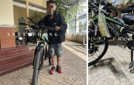 Bé trai 13 tuổi đạp xe từ TPHCM xuống Cần Thơ thăm bạn gái quen qua mạng