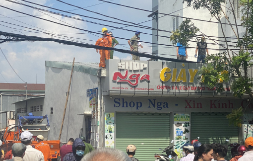 Lên mái nhà cắt tỉa cây, người đàn ông bị điện giật tử vong