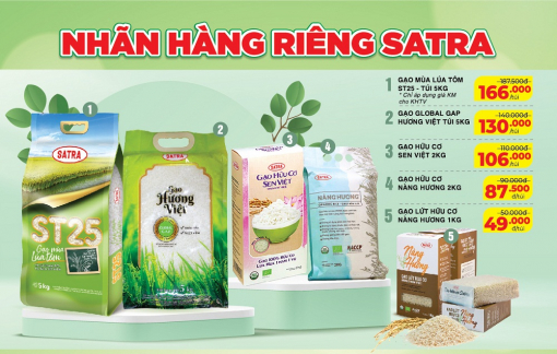 Hàng nhãn riêng SATRA: Giá cực đã