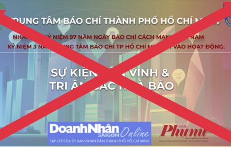 TTBC phối hợp báo Phụ Nữ TPHCM tổ chức tôn vinh, tri ân nhà báo, kêu gọi tài trợ là tin giả