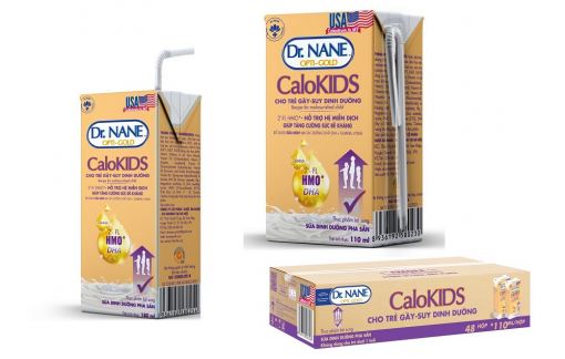 Dr. Nane Opti-gold Calokids - Trọn vẹn dinh dưỡng cho bé tăng cân hiệu quả