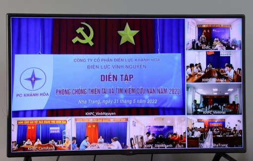 PC Khánh Hòa: Diễn tập phòng chống thiên tai và tìm kiếm cứu nạn cấp công ty năm 2022