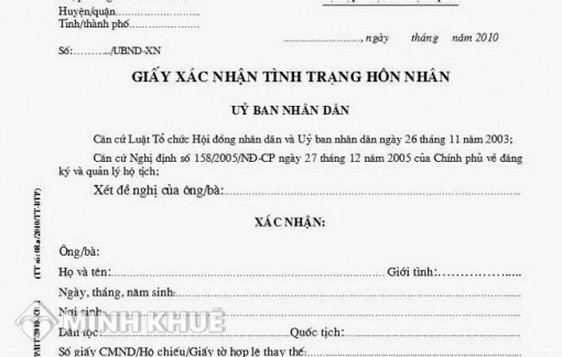 Xác nhận hôn nhân cho người từng thường trú nhiều nơi
