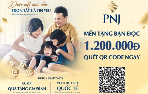 Trang sức PNJ quà tặng ý nghĩa cho cả gia đình nhân tháng yêu thương