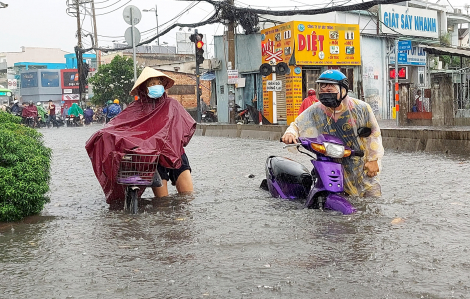 TPHCM: Nước ngập “chuyển” từ trung tâm ra các quận ven