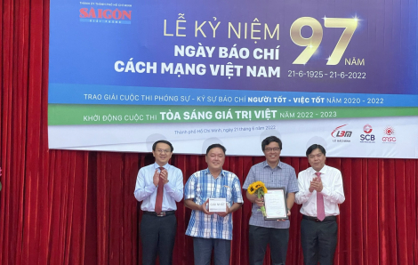 Báo Sài Gòn Giải Phóng trao 16 giải cuộc thi phóng sự - ký sự báo chí “Người tốt - Việc tốt” lần 2