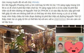 Từ lời “cầu cứu” của cô gái, công an bắt băng cướp giật ở Sài Gòn