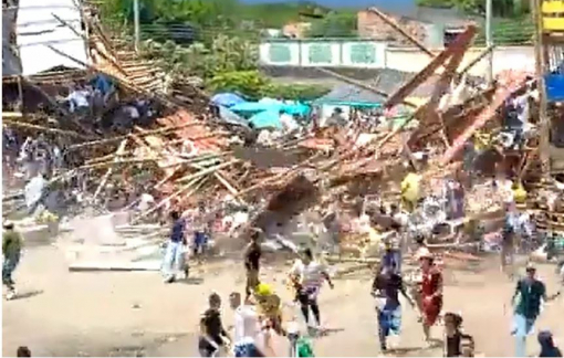 Hàng trăm người thương vong khi khán đài bất ngờ đổ sụp ở Colombia