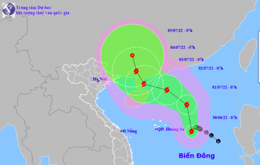 Áp thấp nhiệt đới mạnh lên thành bão số 1 trên Biển Đông