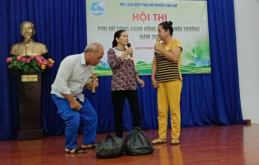 Phụ nữ Cần Giờ cùng hành động bảo vệ môi trường
