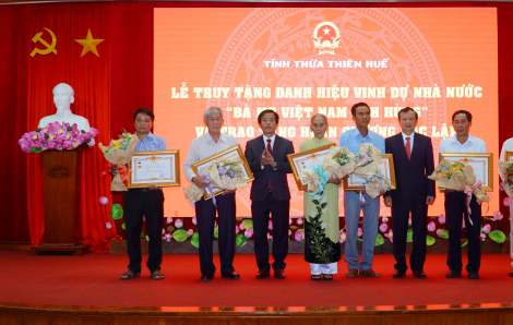 Thừa Thiên - Huế: 6 Bà mẹ vinh dự được Nhà nước truy tặng “Bà mẹ Việt Nam anh hùng”