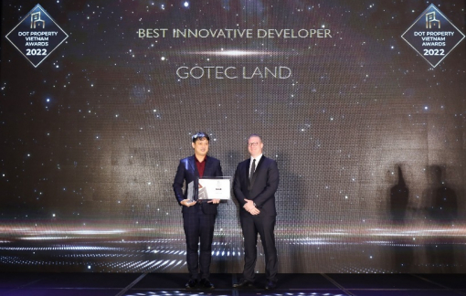 Gotec Land được vinh danh Nhà phát triển bất động sản đổi mới sáng tạo tốt nhất Việt Nam 2022