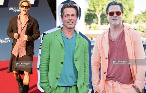 Brad Pitt dạo này hay mặc váy, đeo trang sức...