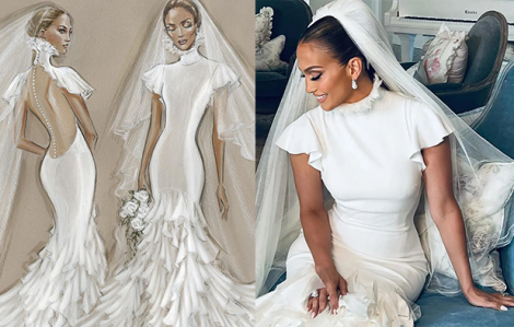 3 đầm cưới đẹp tuyệt của Jennifer Lopez