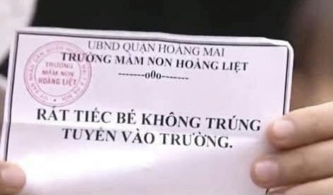 Tranh suất cho con vào mầm non, căng thẳng không kém đại học