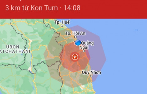 17 trận động đất liên tiếp vùng Đông Trường Sơn