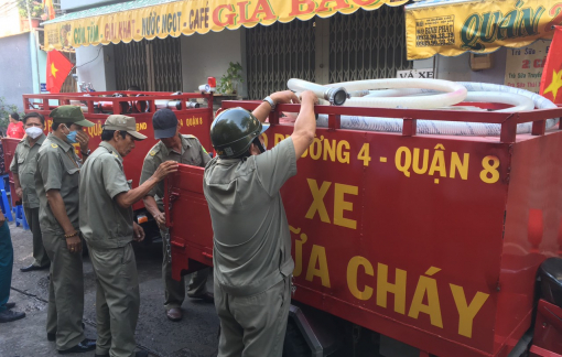 Quận 8 trang bị xe chữa cháy lưu động cho mỗi phường