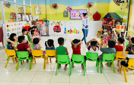 Chỉ 20% trẻ tại huyện Hóc Môn được học trường  mầm non công lập