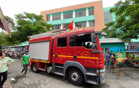 TPHCM: Cháy gần trường tiểu học, nhiều học sinh phải sơ tán