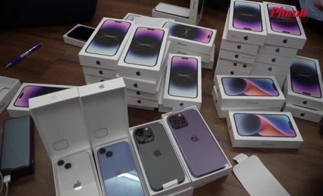 Tạm giữ 42 chiếc iPhone 14 không rõ nguồn gốc