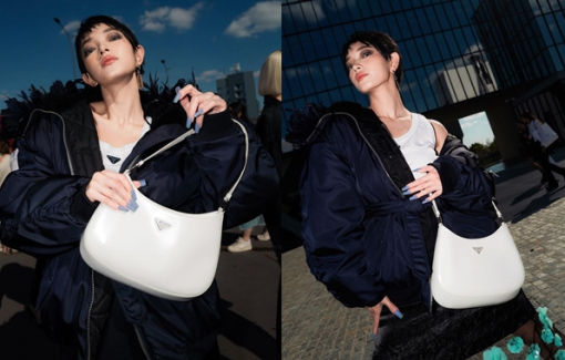 Châu Bùi ngồi hàng ghế đầu show Prada tại ''Milan Fashion Week 2022''