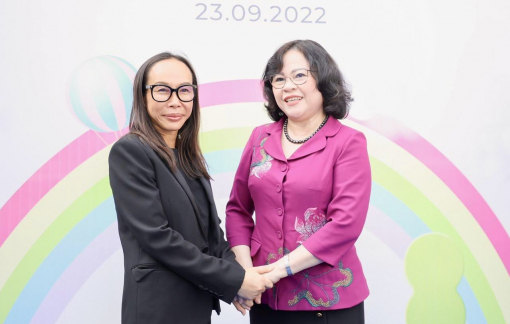 Thứ trưởng Bộ Giáo dục và Đào tạo Ngô Thị Minh tham dự lễ khánh thành Trường mầm non ILO Bình Dương