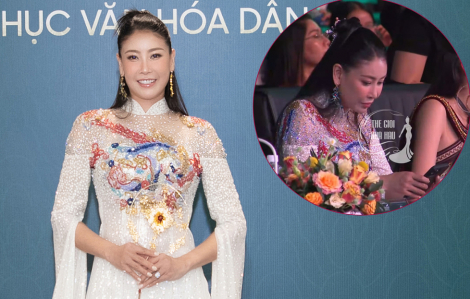 Hoa hậu Hà Kiều Anh phản hồi vụ bấm điện thoại khi chấm thi