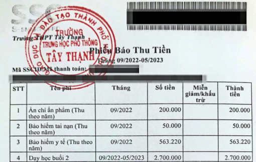 Phụ huynh "ngộp" vì các khoản quỹ, phí đầu năm học