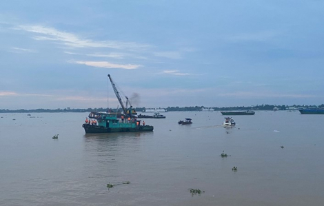 Tìm được thi thể công nhân gặp nạn ở công trình cầu Mỹ Thuận 2