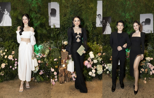 Dàn sao Việt mặc gợi cảm dự đám cưới MC Liêu Hà Trinh