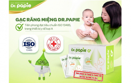 Gạc Dr.Papie làm sạch sâu bảo vệ toàn diện răng miệng cho bé hàng đầu tại Việt Nam