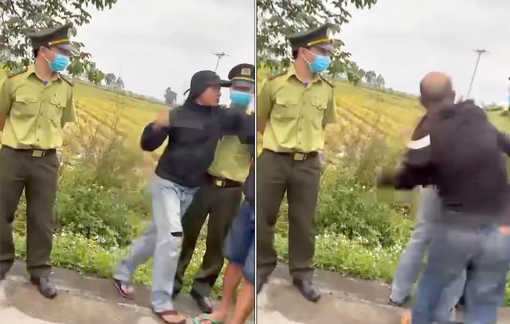 Tài xế đang làm việc với kiểm lâm, dân bất bình nên nhảy vào đánh?